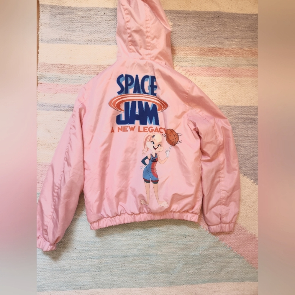 Space Jam Lola Leopard Fur Line Jacket